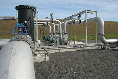 supply of biogas