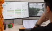 Manager looking at Ation dashboard